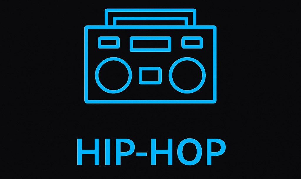 Hip-Hop thumbnail with bold typography and streaming call-to-action