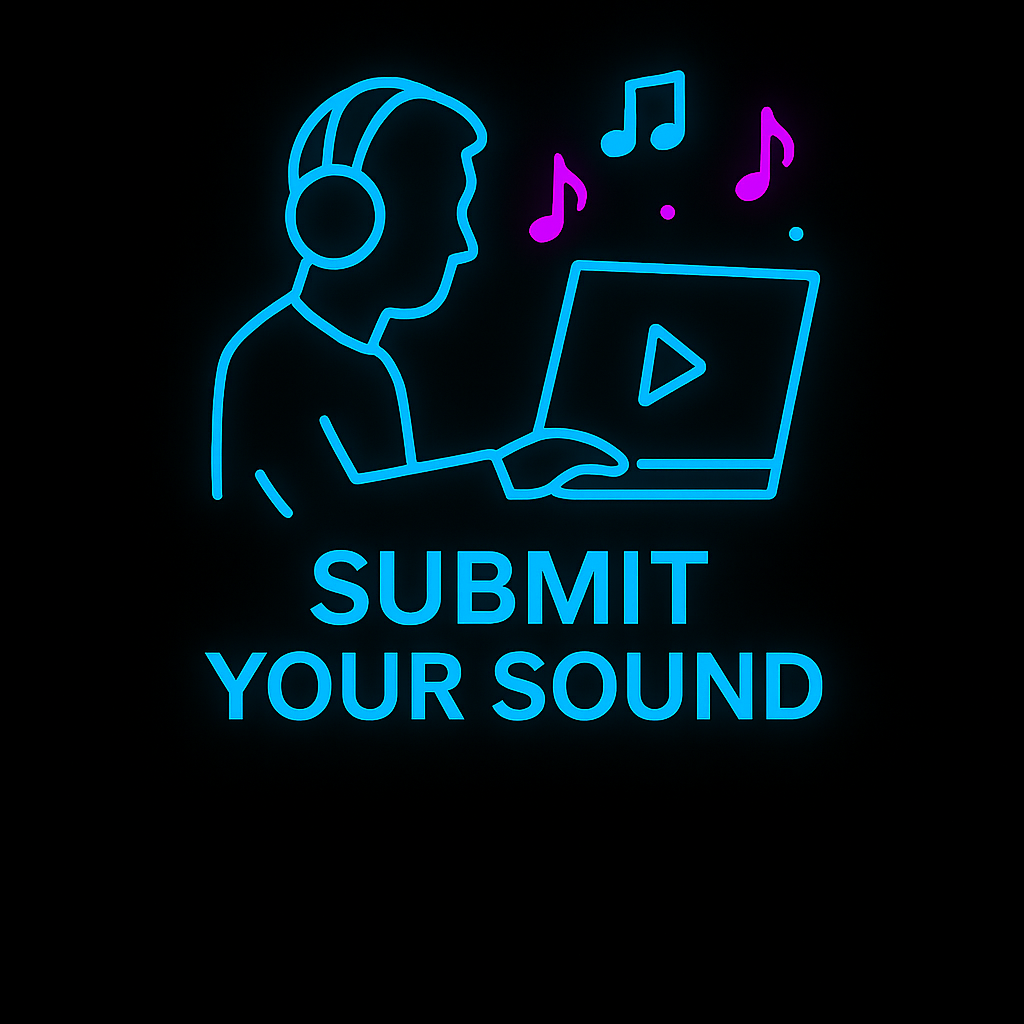 Music genre grid thumbnail with icons for Jazz, EDM, and Hip-Hop