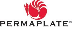 Red logo with a fox head and