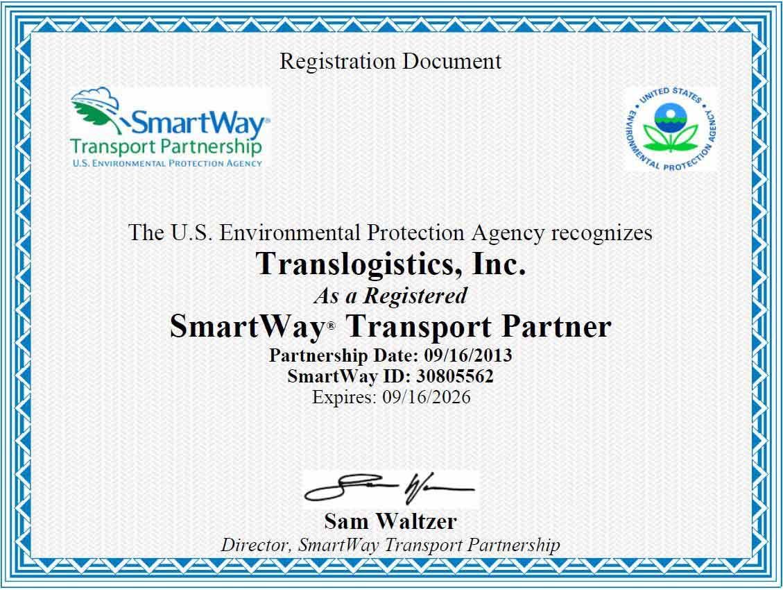 Smartway Certified 3PL