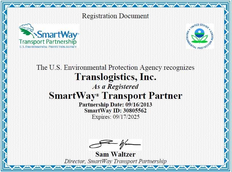 SmartWay Certification