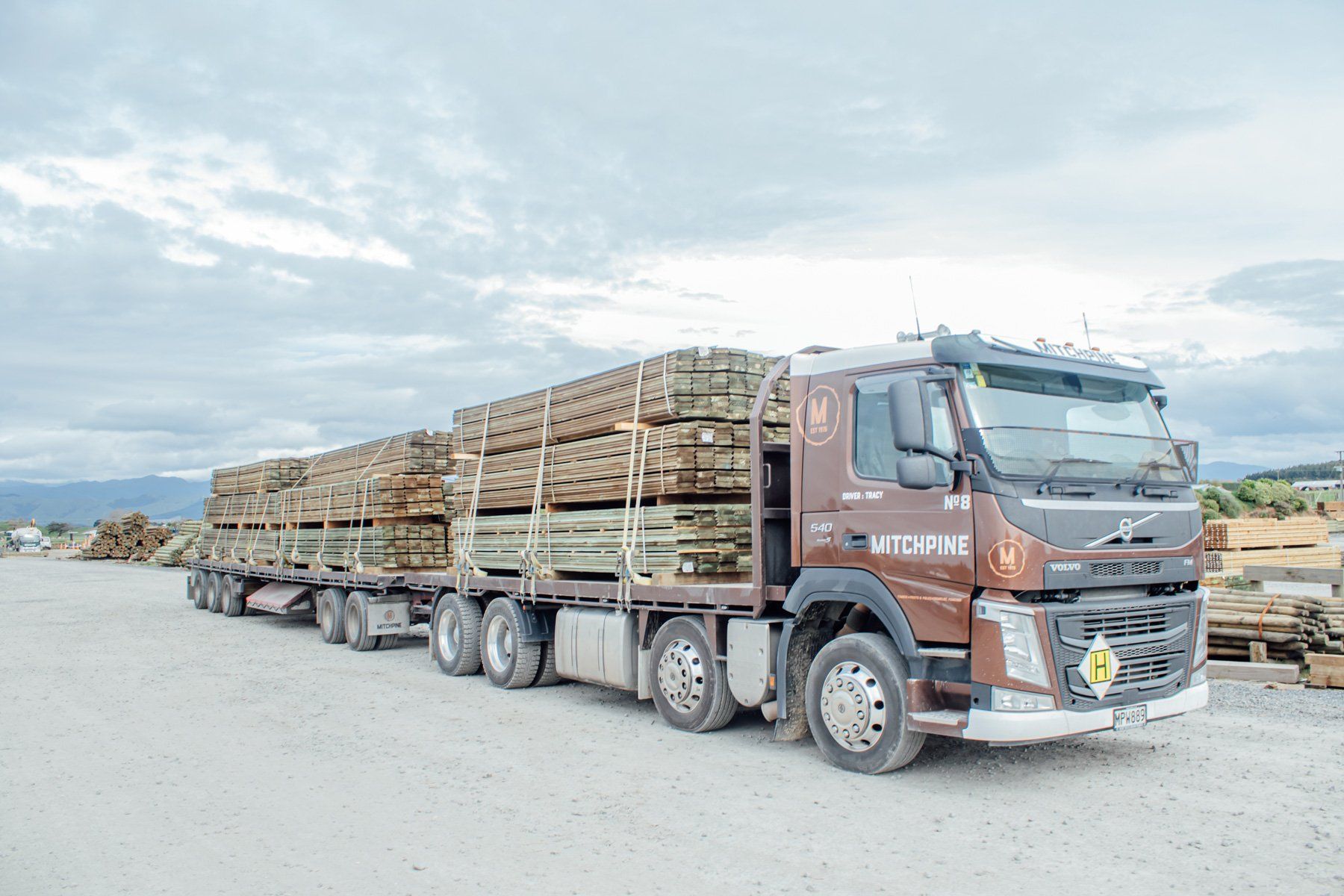 Mitchpine truck loaded timber