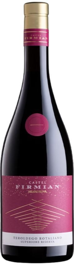 Bottiglia di vino Chateau Firmian con etichetta bordeaux e tappo dorato.