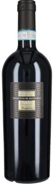 Bottiglia di vino rosso, dettagli dell'etichetta visibili.