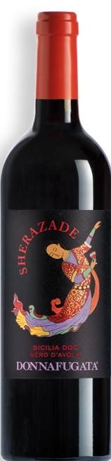 Bottiglia di vino rosso Donnafugata 