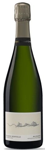 Bottiglia di vino Grace Nouvelle. L'etichetta presenta un'illustrazione di montagne e un testo.