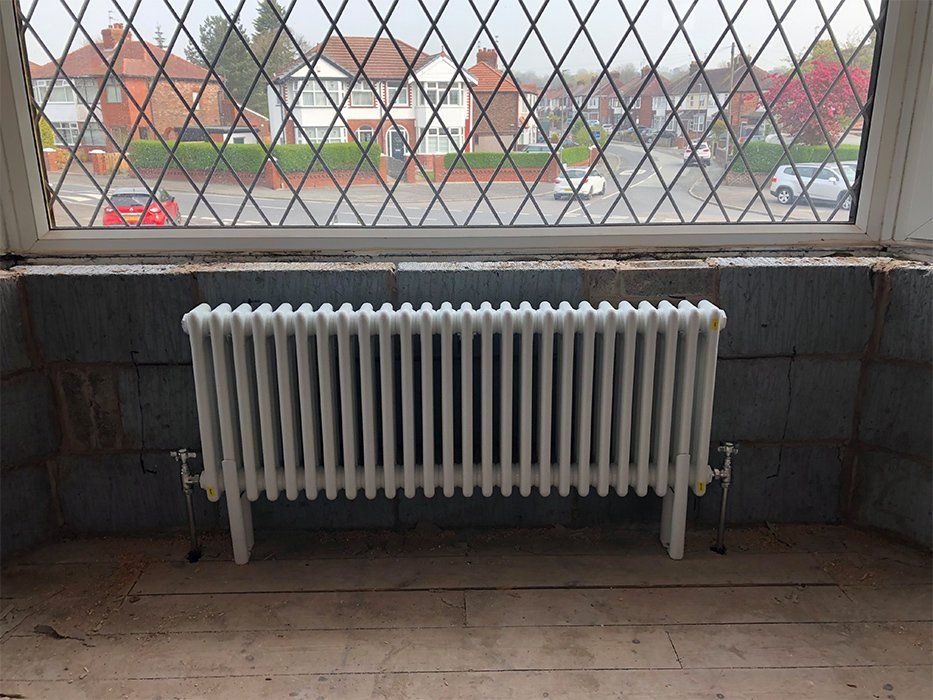 radiator in house during renovation
