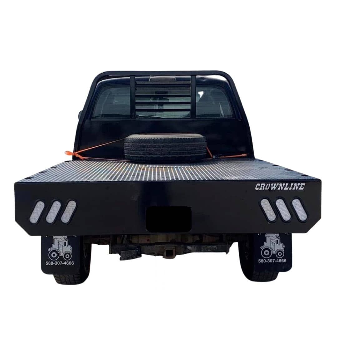 rearview image of economy flatbed