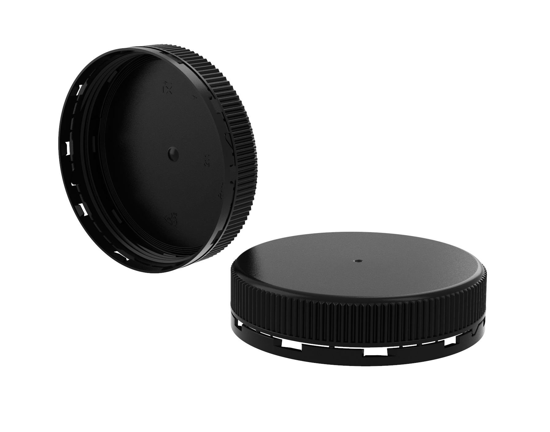 tamper resistant plastic cap