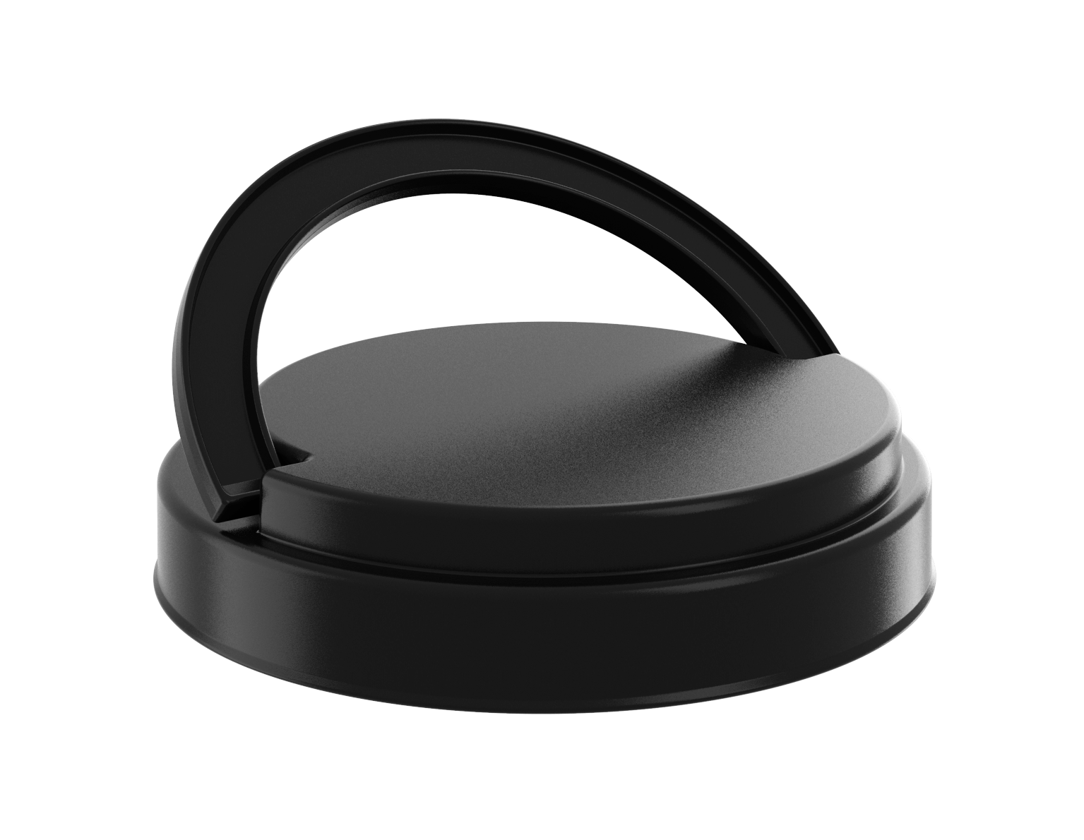 Black PET plastic handle cap.