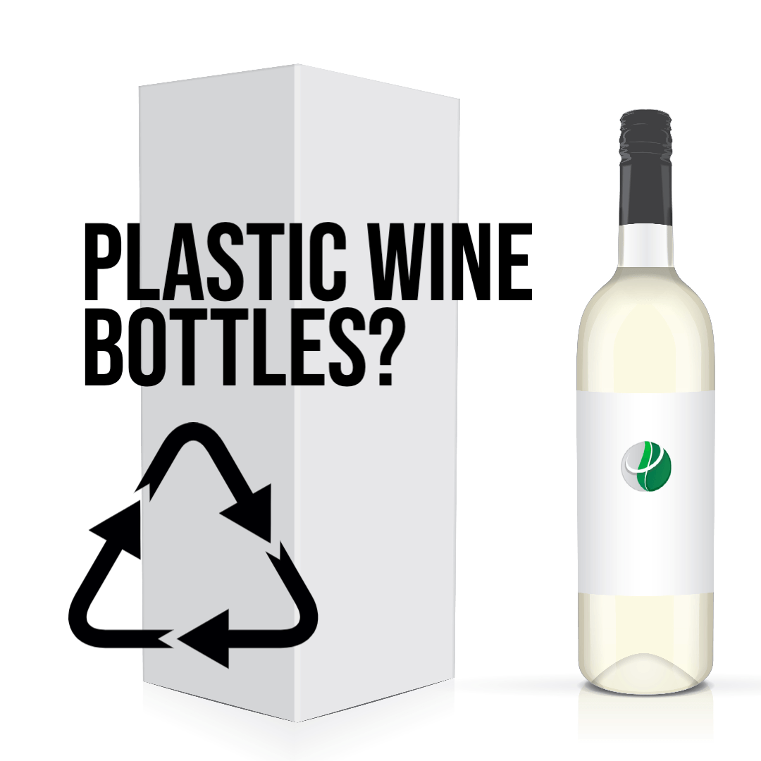 Plascene recycled wine bottle.
