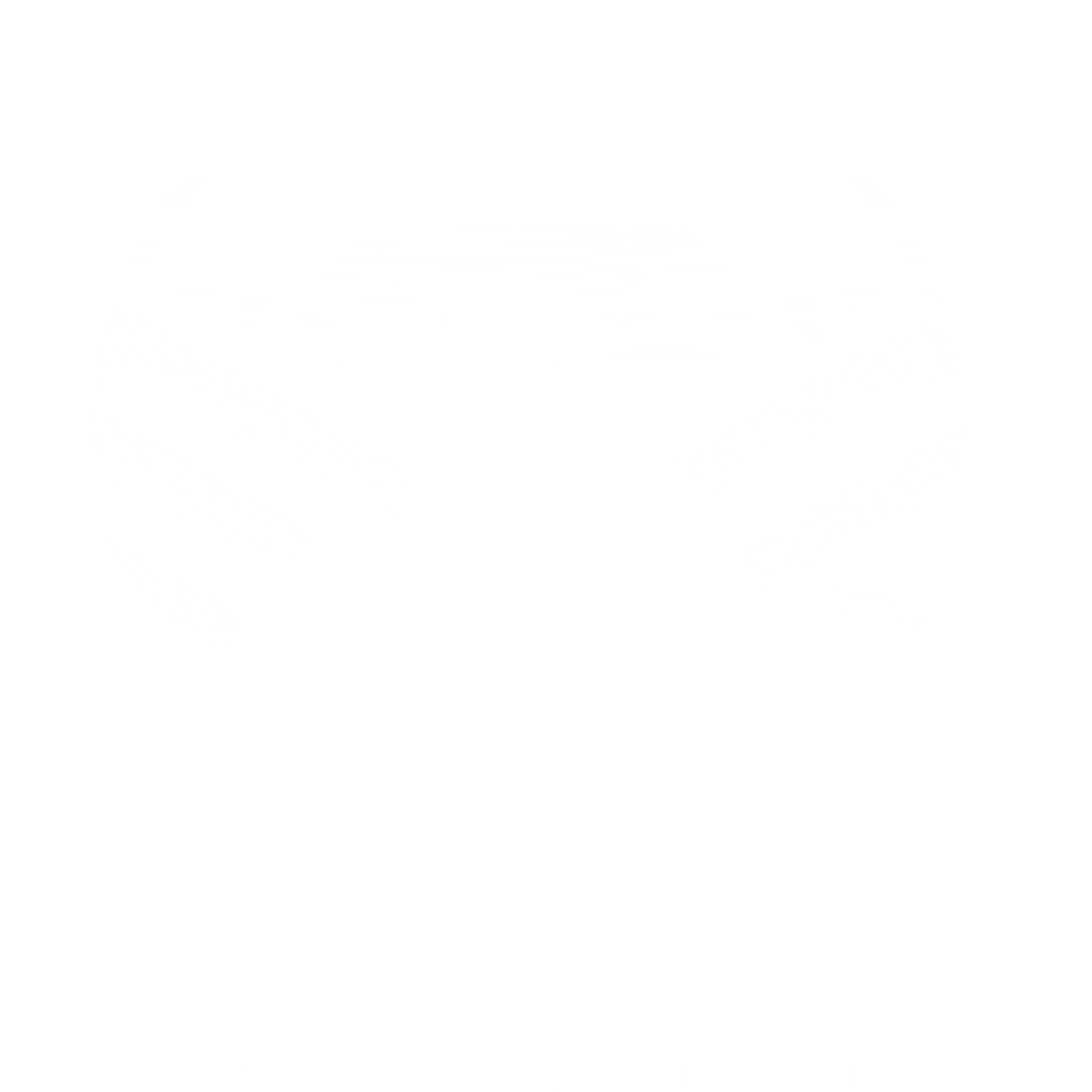 All in white Silhouette of pets (dog, cat, rabbits) above water with a lotus flower, rainbow, and clouds. Text reads "Serene Reflections."