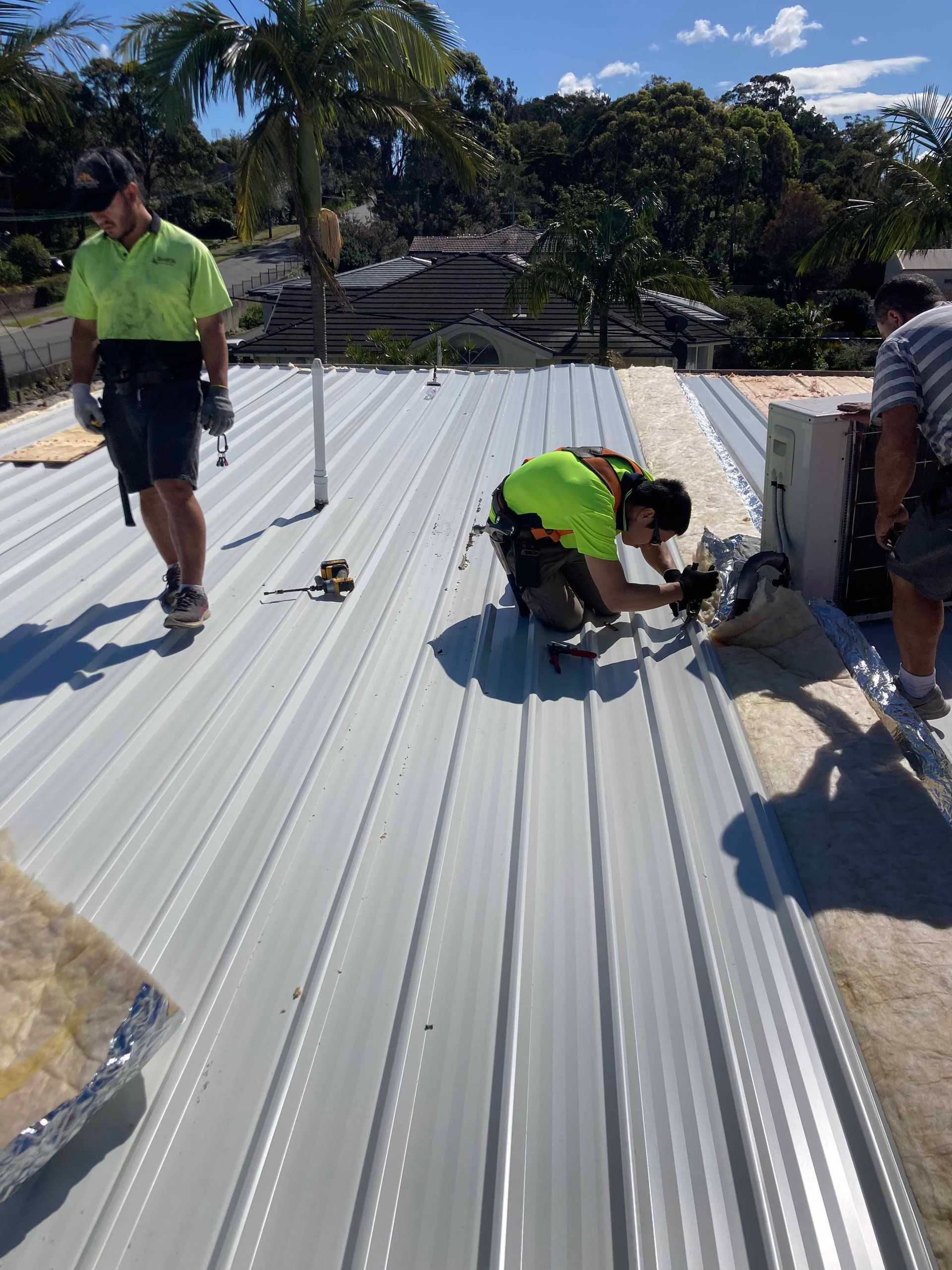 Roofer Installing Roof — Sydney, NSW — Bazz Roofing