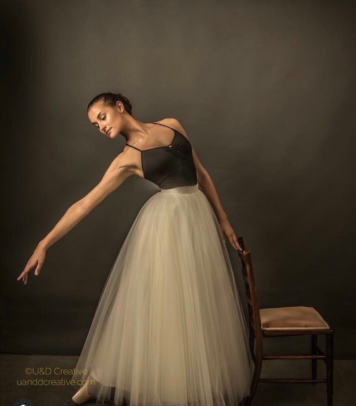 Ballerina in Black Leotard and White Tutu — Kay Flynn Dancing Academy Southport in Southport, QLD