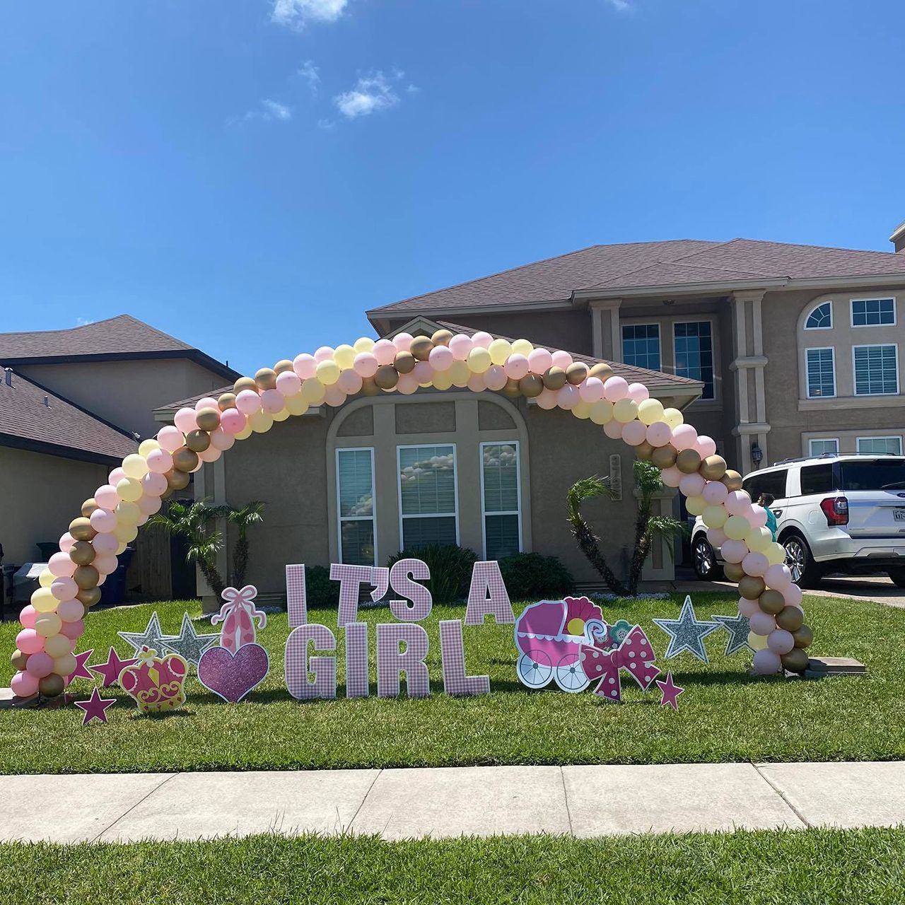 Lawn display celebrating Lawn display celebrating