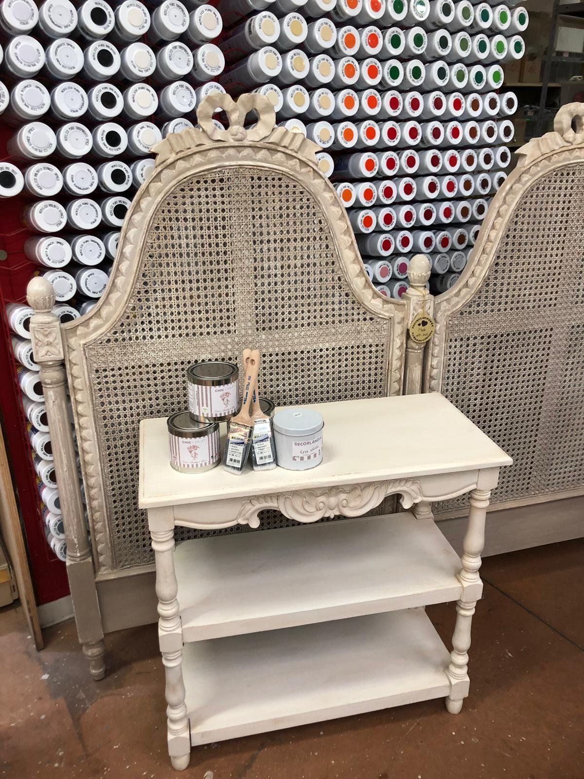 testata letto con comodino abbinato