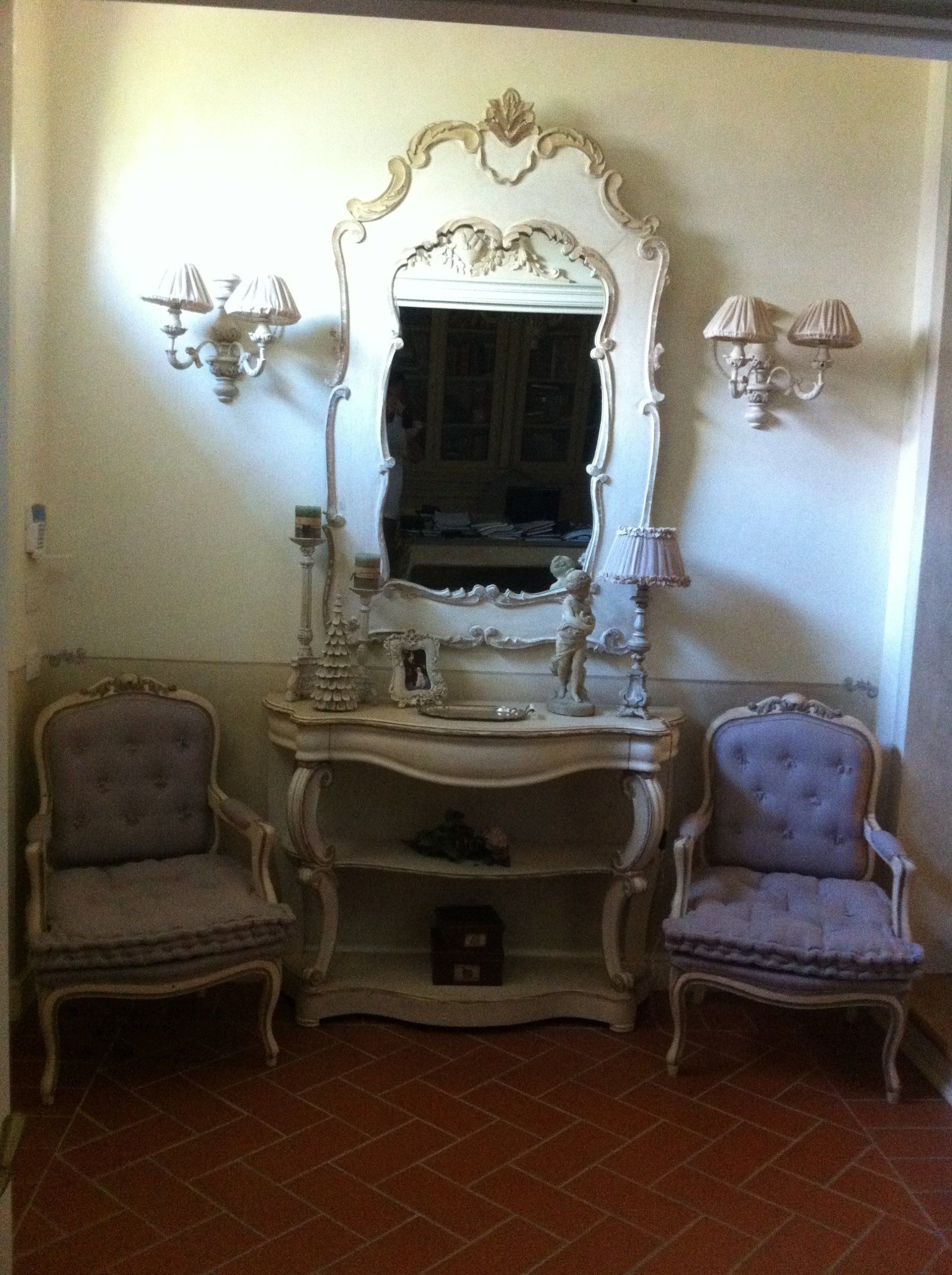 tavolo da trucco retrò per camera da letto