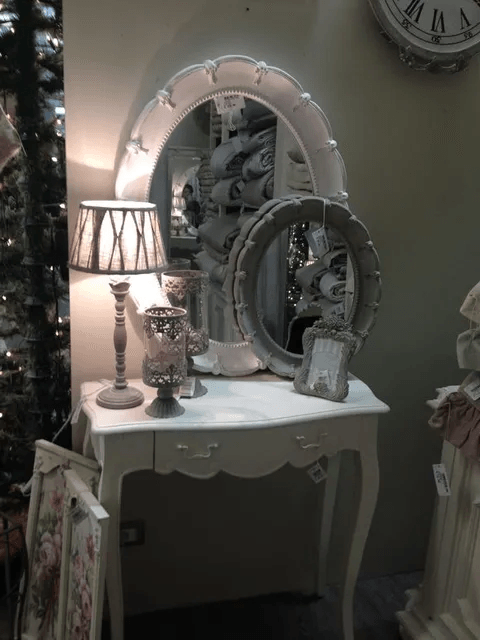 scrivania con specchio per camera da letto