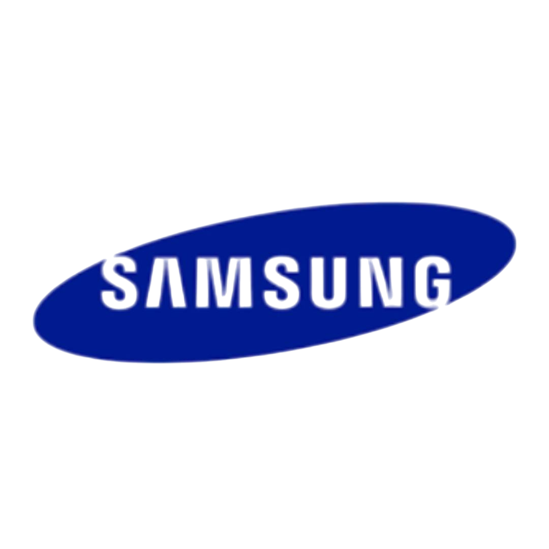 Logotipo de Samsung: texto blanco