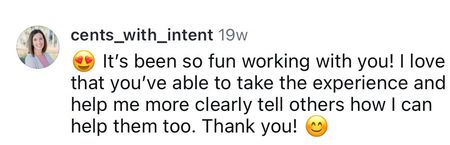 Instagram comment from user