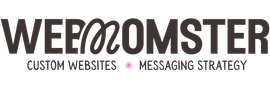 A logo for webzoomster custom websites and templates