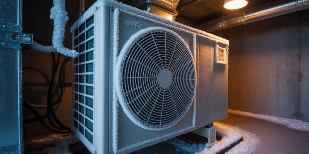 Ice on evaporator coil from low refrigerant level