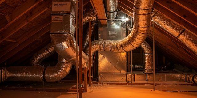 Air Ducts Attic Heating And Air Conditioning Units Unico System