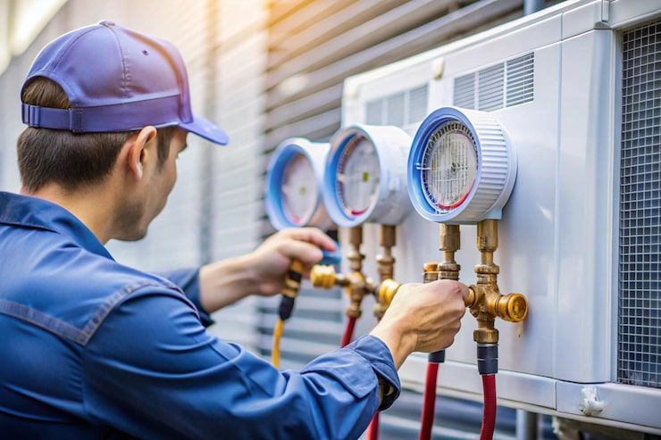modern heating and cooling Murrieta system installed in a residential home