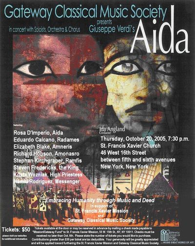 NYC Debut Aida October 2005