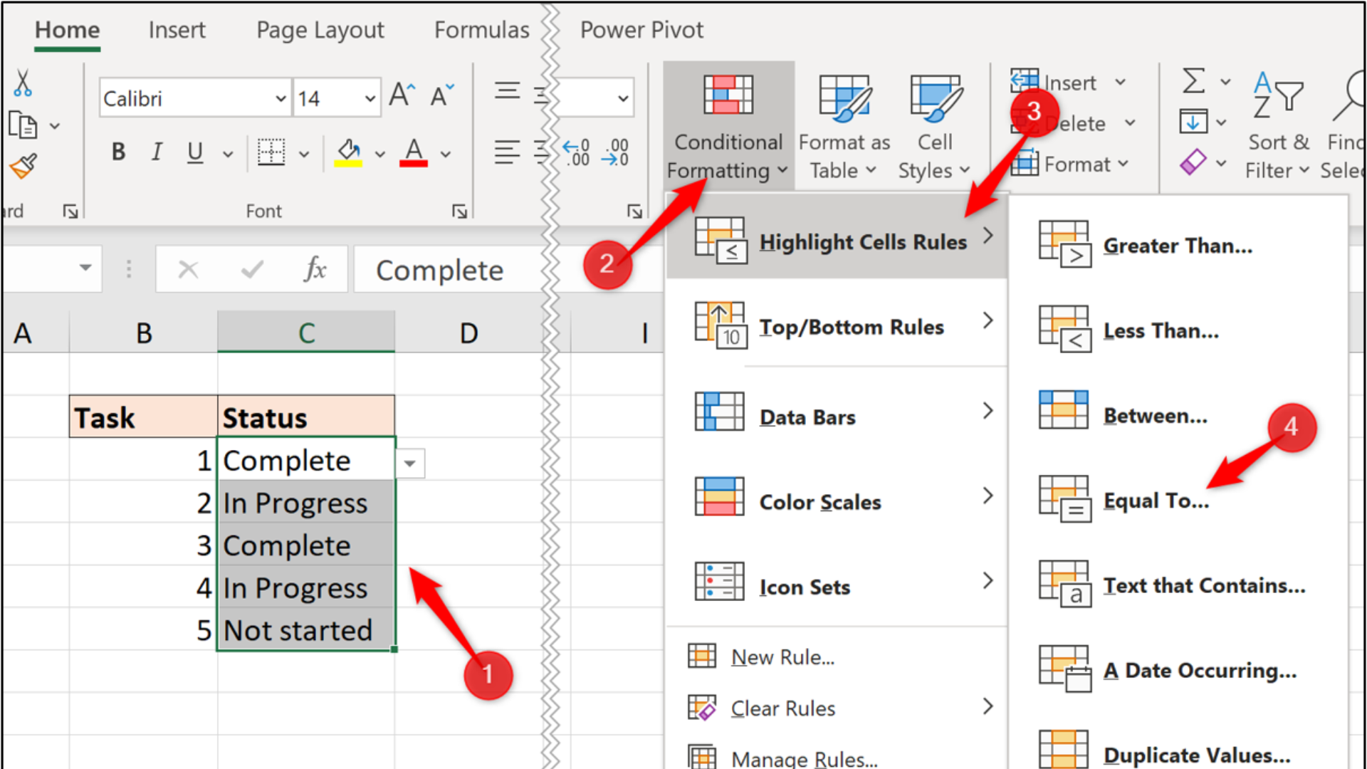 Conditional Formatting