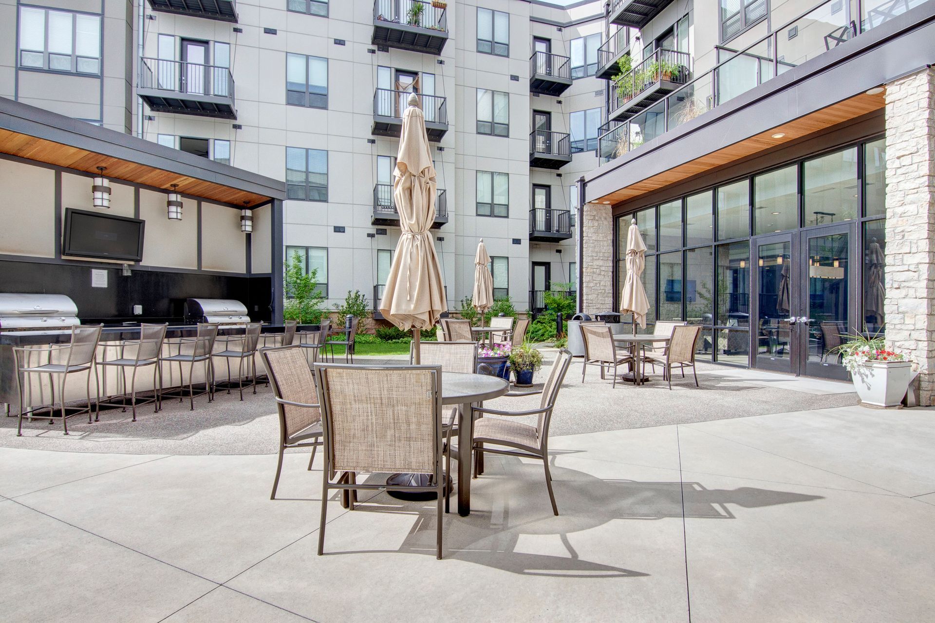 Outdoor seating area