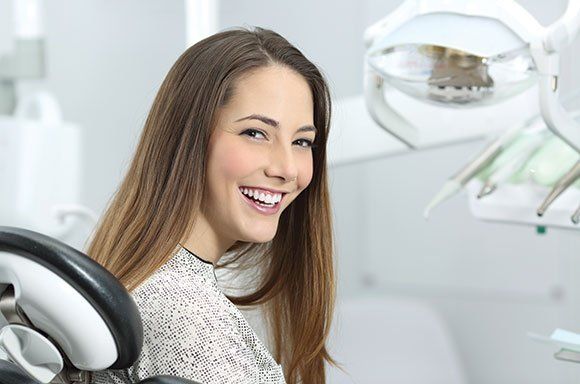 Woman Inside the Dental Office — Palm Bay, FL — Babcock Dental Center LLC