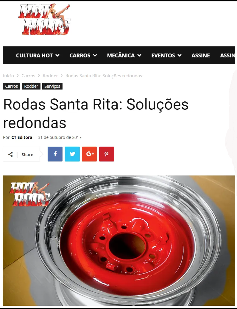 Revista Hot Rods Rodas Santa Rita