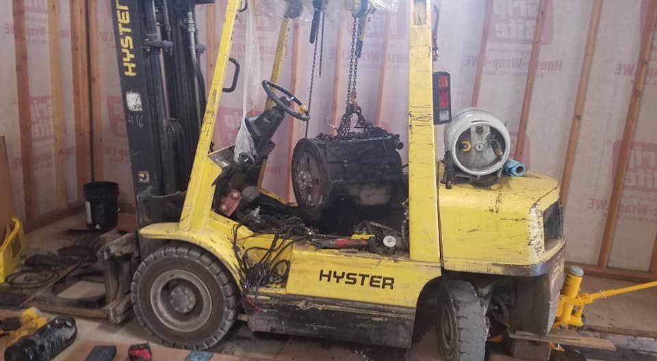 White truck in construction site | Tenino, WA | M & L Equipment