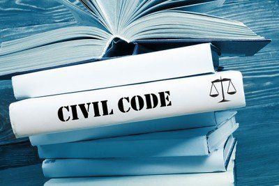 Book with Civil Code word on table - Legal services in Glen Burnie, MD