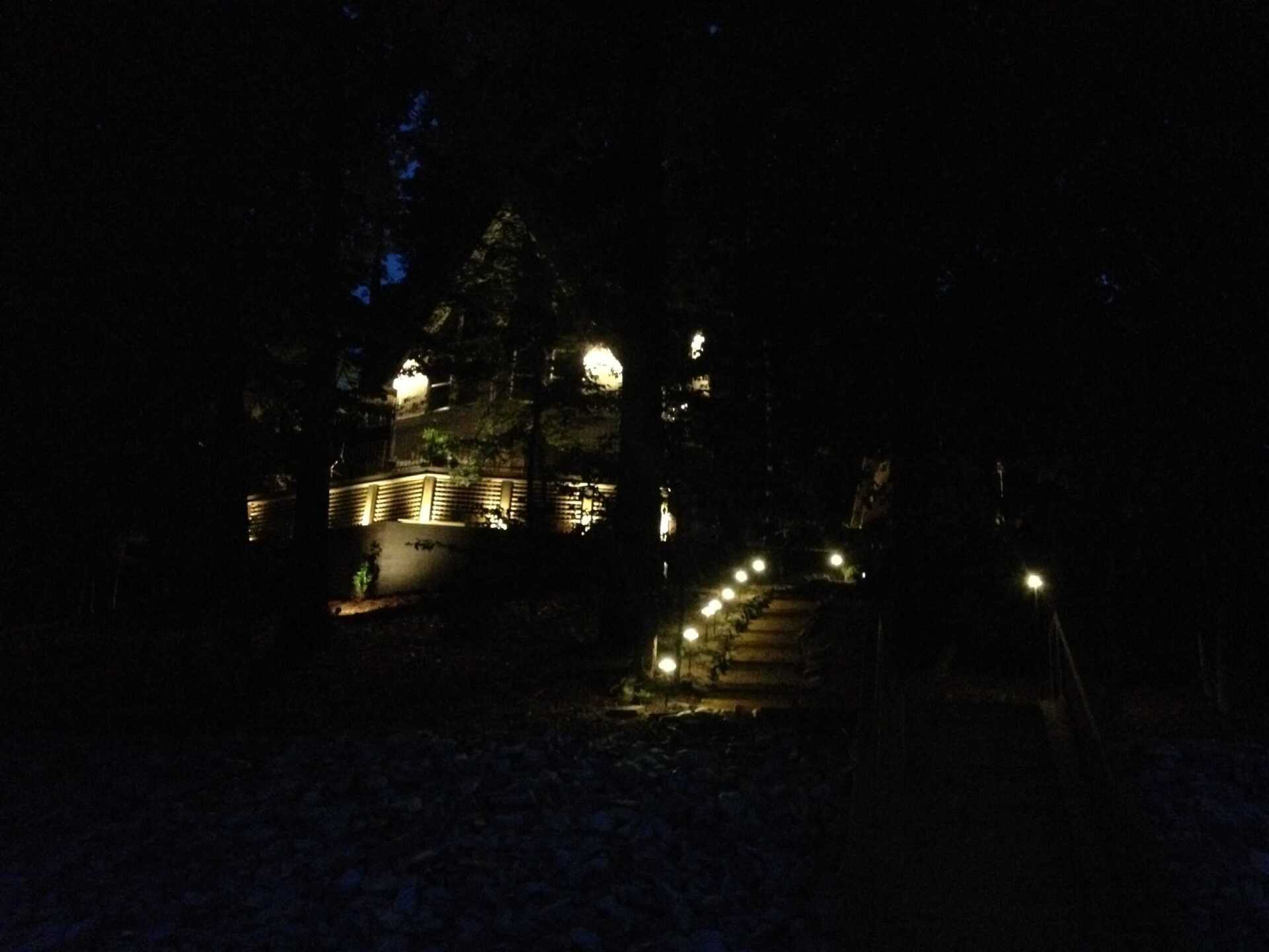 Beautiful House At Night — Atlanta, GA — Rob Ingram’s Freestyle Lighting and Electrical