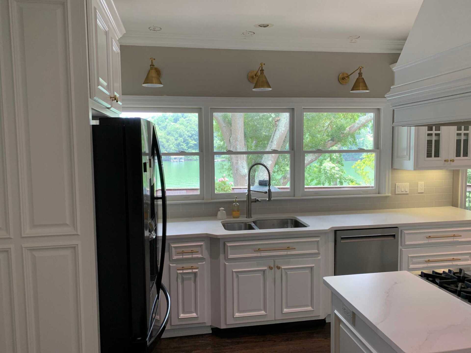 White Countertop Of A Kitchen — Atlanta, GA — Rob Ingram’s Freestyle Lighting and Electrical