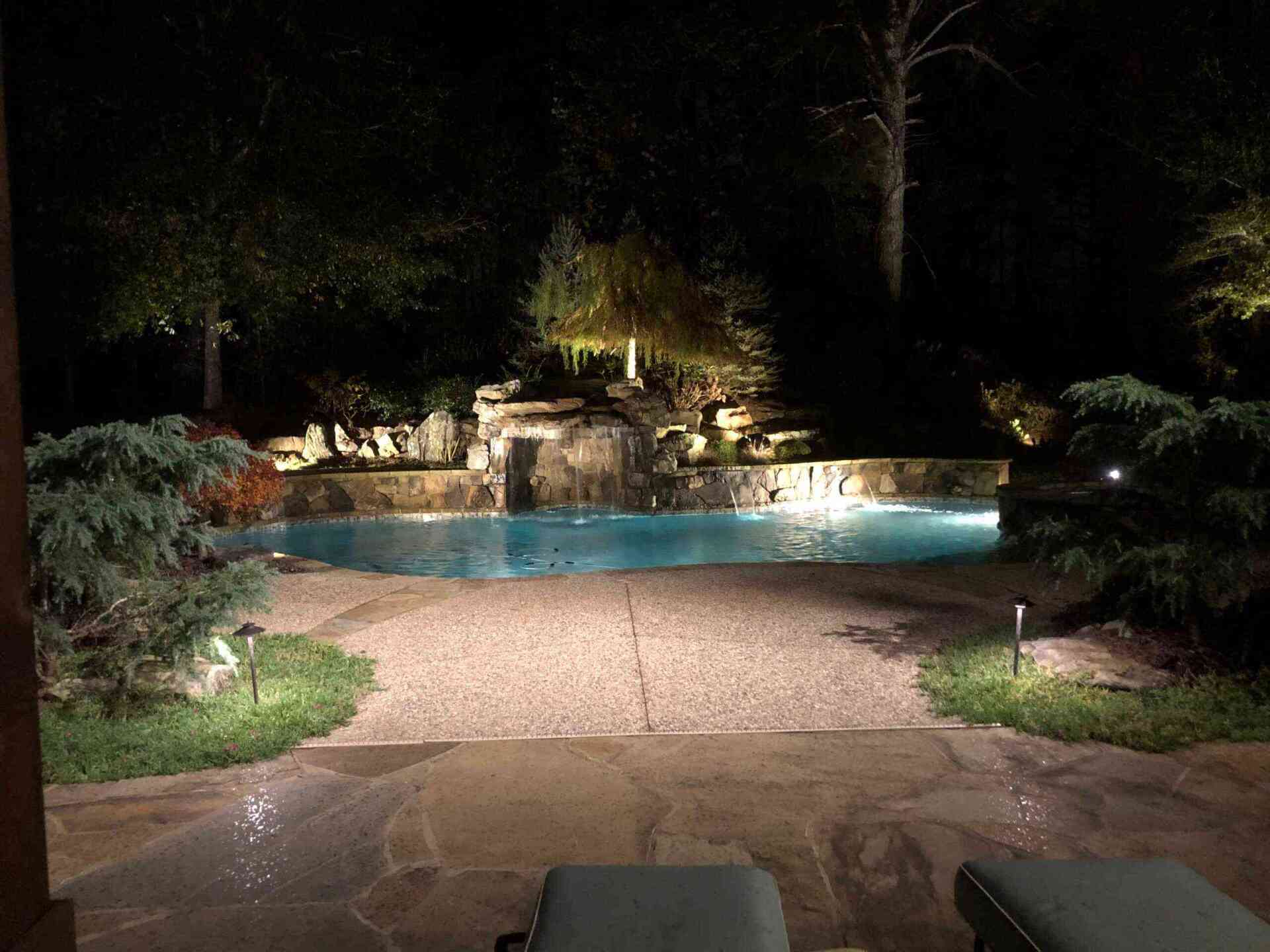 Bright Lights On Patio And Pool — Atlanta, GA — Rob Ingram’s Freestyle Lighting and Electrical