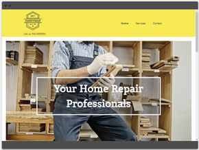 Handyman web design sample