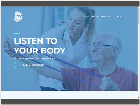 physiotherapist website designs