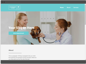 Veterinary Clinic web design sample