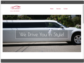 limo service web design sample