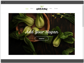 organic web design sample
