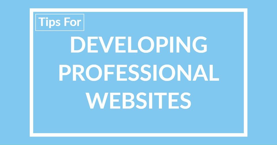 developing professional websites