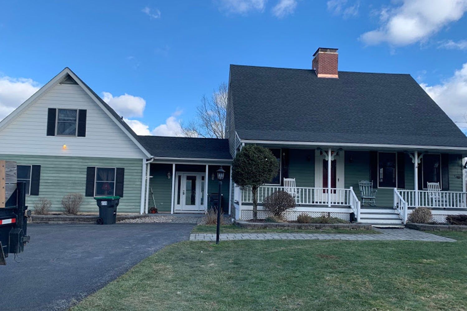 green house with a new roof