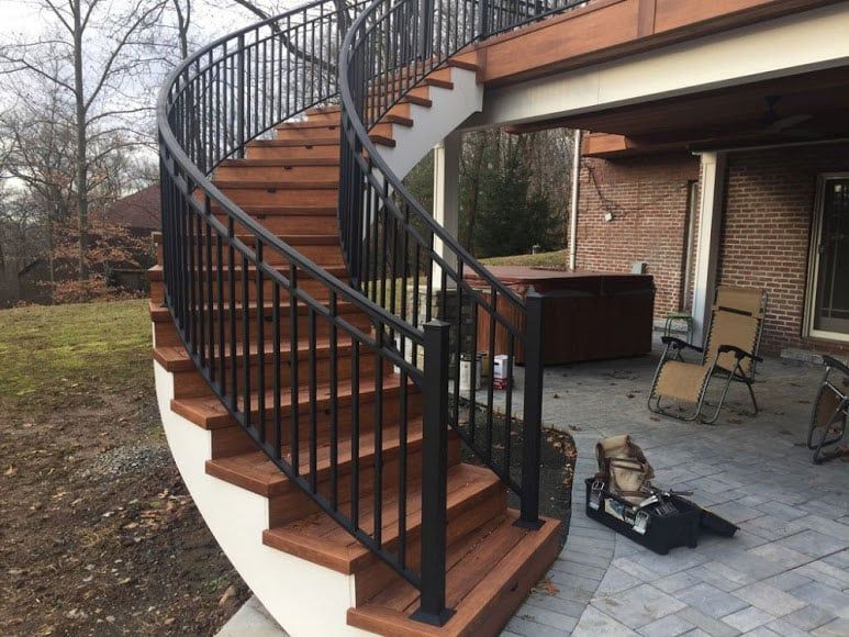 new deck step installation