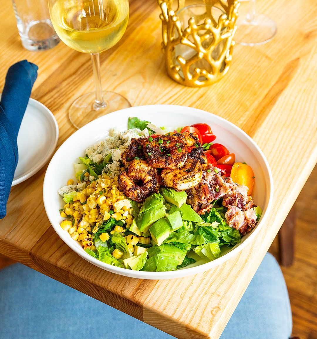 blackened shrimp cobb salad