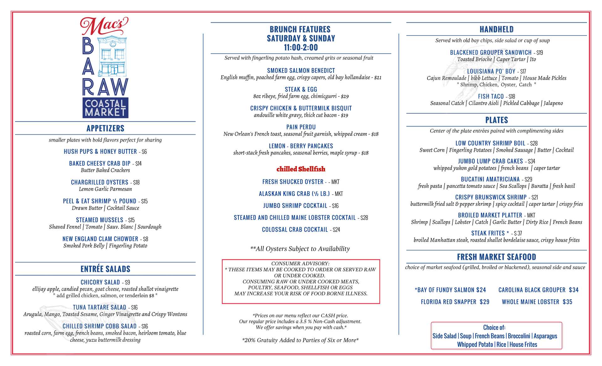 Marietta Square Brunch Menu Mac's Raw Bar