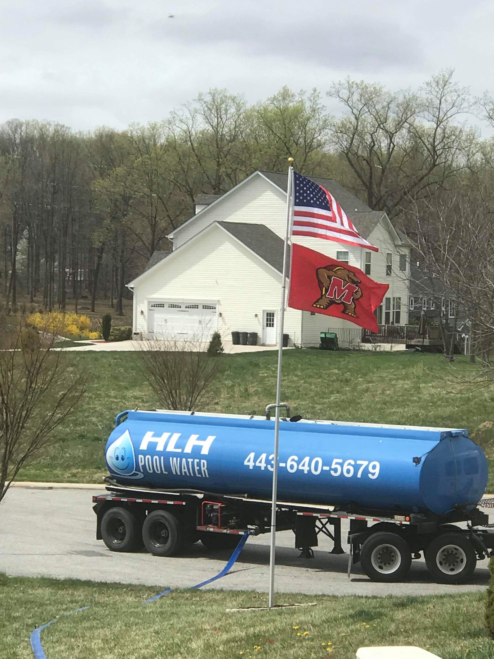 Water Delivery Truck — Cockeysville, MD — HLH Pool Water