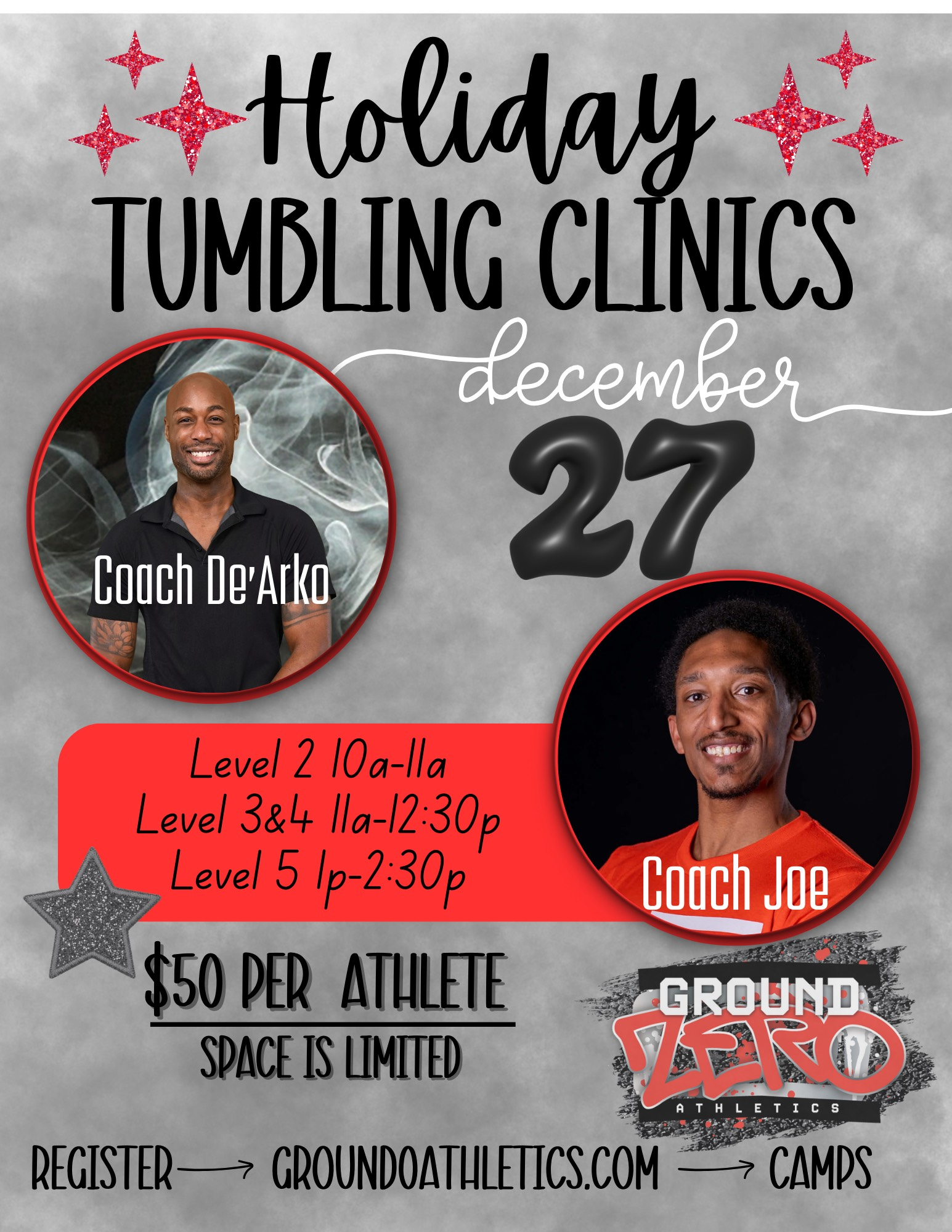 A group of young girls are posing for a picture in front of a sign that says ground